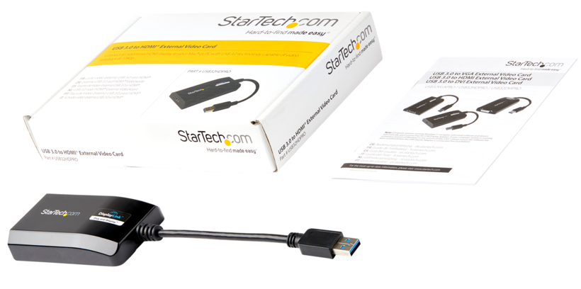 Startech USB32HDPRO - Tarjeta Gráfica Externa, Cable adaptador (2)