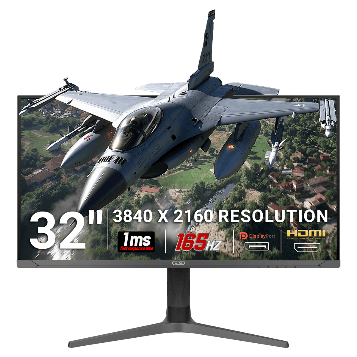 piXL CM32G7 monitor gaming IPS panorámico 4K de 32 pulgadas 144Hz con AMD