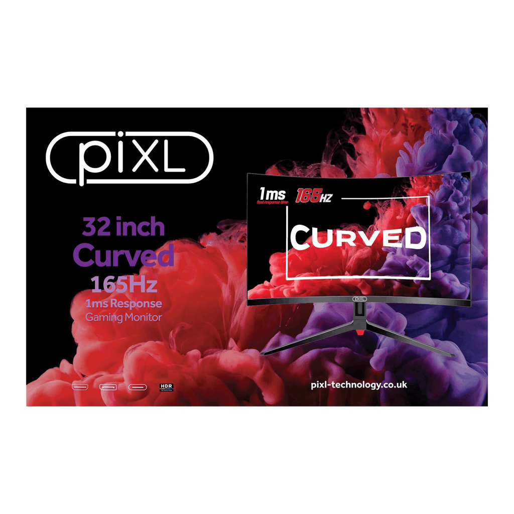 Monitor piXL CM32GF5 81,3 cm 1920 x 1080 píxeles Full HD Negro, Rojo