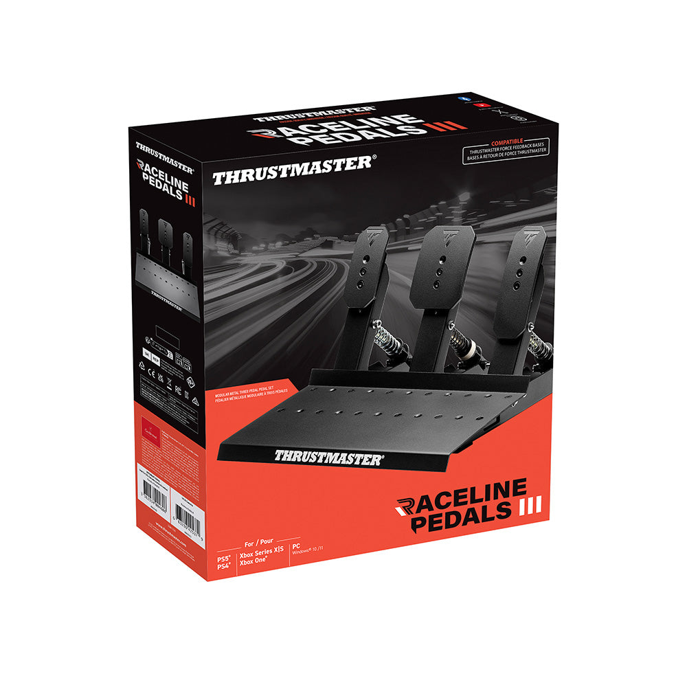 Thrustmaster Raceline Pedals III Negro RJ-12 Pedales Analógico/Digital PC, PlayStation 4, PlayStation 5, Xbox One, Xbox Series S, Xbox Series X, Xbox One X, Xbox One S (4)