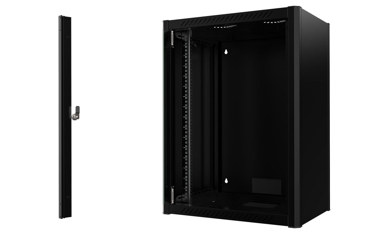 Lanview RWM16U45BL armario rack 16U Bastidor de pared Negro (3)