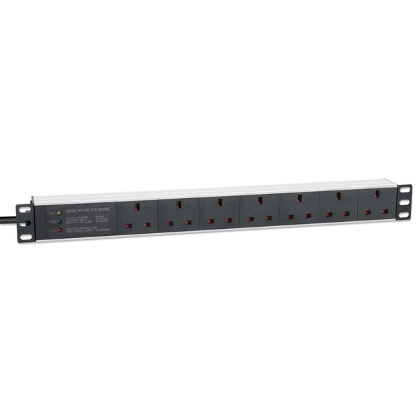 Intellinet 715300 unidad de distribución de energía (PDU) 7 salidas AC 1U Negro, Blanco (3)