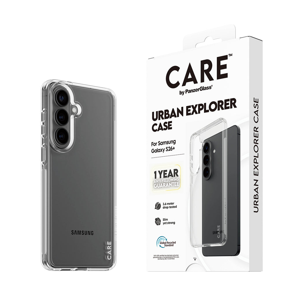 PanzerGlass CARE™ by ® Urban Explorer Case Transparent Samsung Galaxy S26+ funda