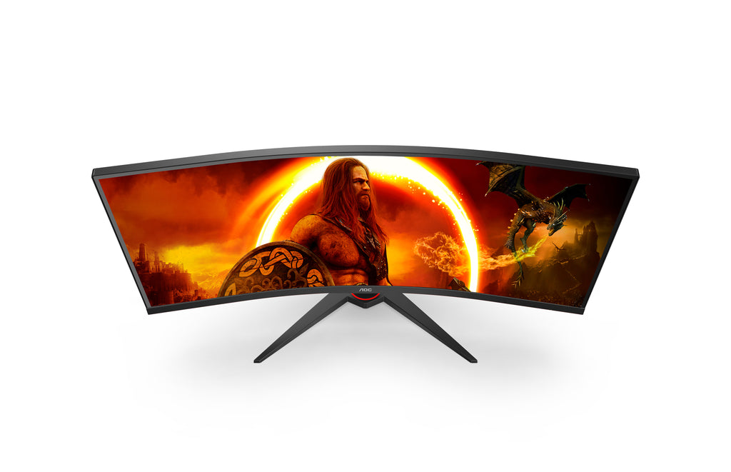 AOC G2 CU34G2XE/BK pantalla para PC 86,4 cm (34") 3440 x 1440 Pixeles Wide Quad HD LCD Negro, Rojo (3)