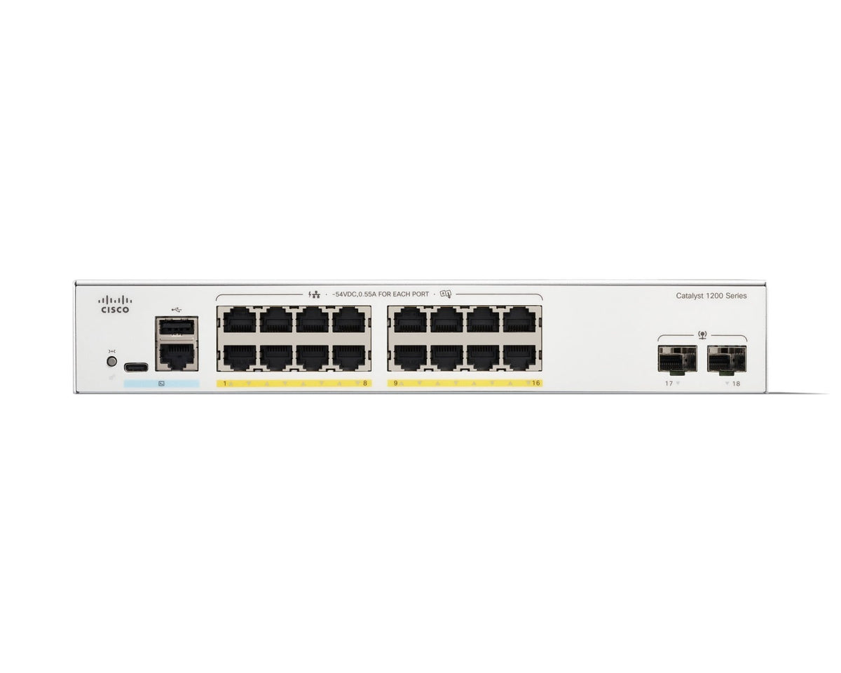 Cisco Catalyst 1200 Géré L2 Gigabit Ethernet (10/100/1000) Connexion Ethernet (2)