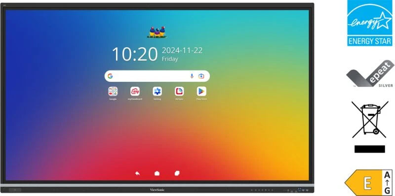 Viewsonic IFP7551-3C pizarra blanca interactiva 190,5 cm (75") 3840 x 2160 Pixeles Pantalla táctil Negro (9)