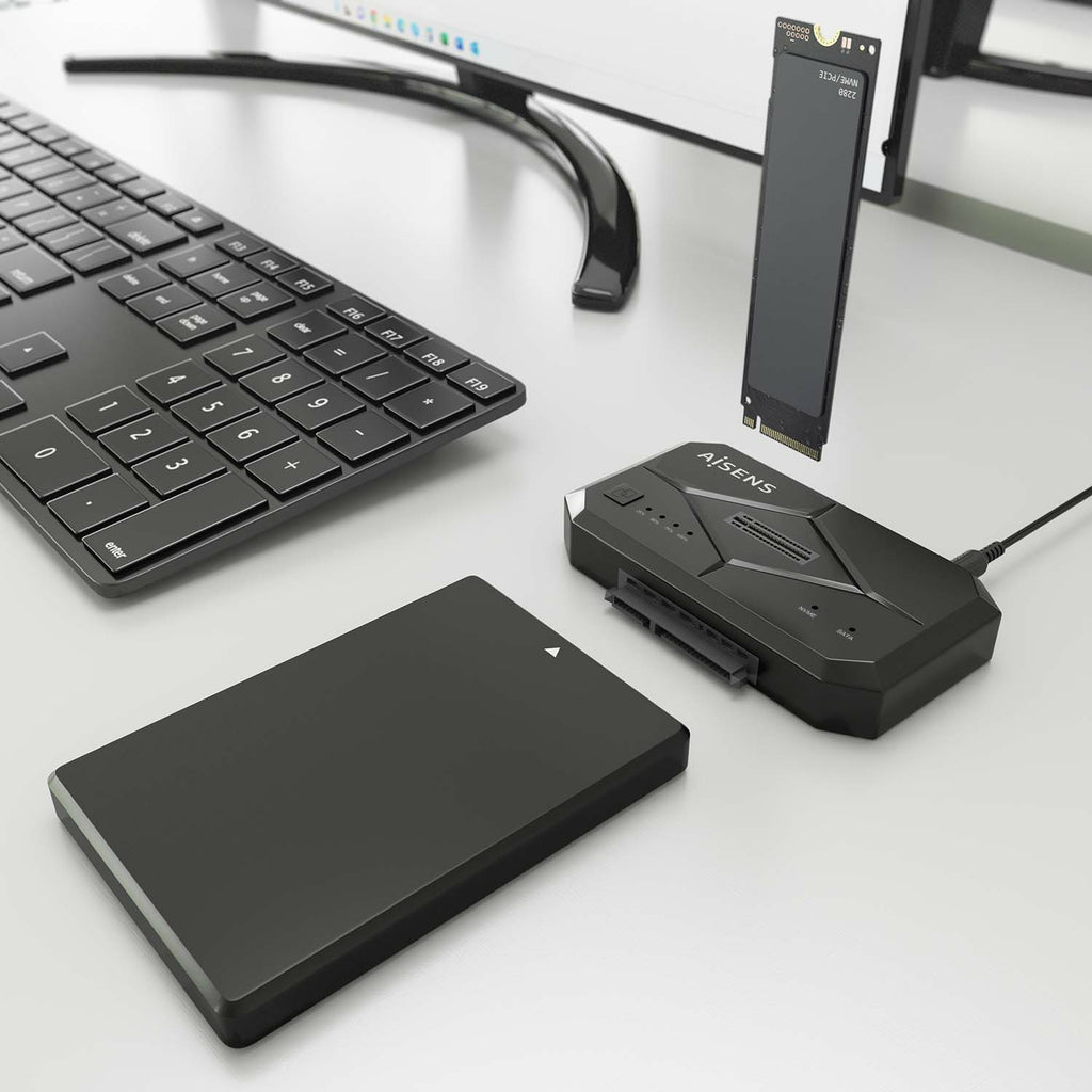 AISENS ASDS-M2SATA04B base de conexión para disco duro USB 3.2 Gen 1 (3.1 Gen 1) Type-C (7)