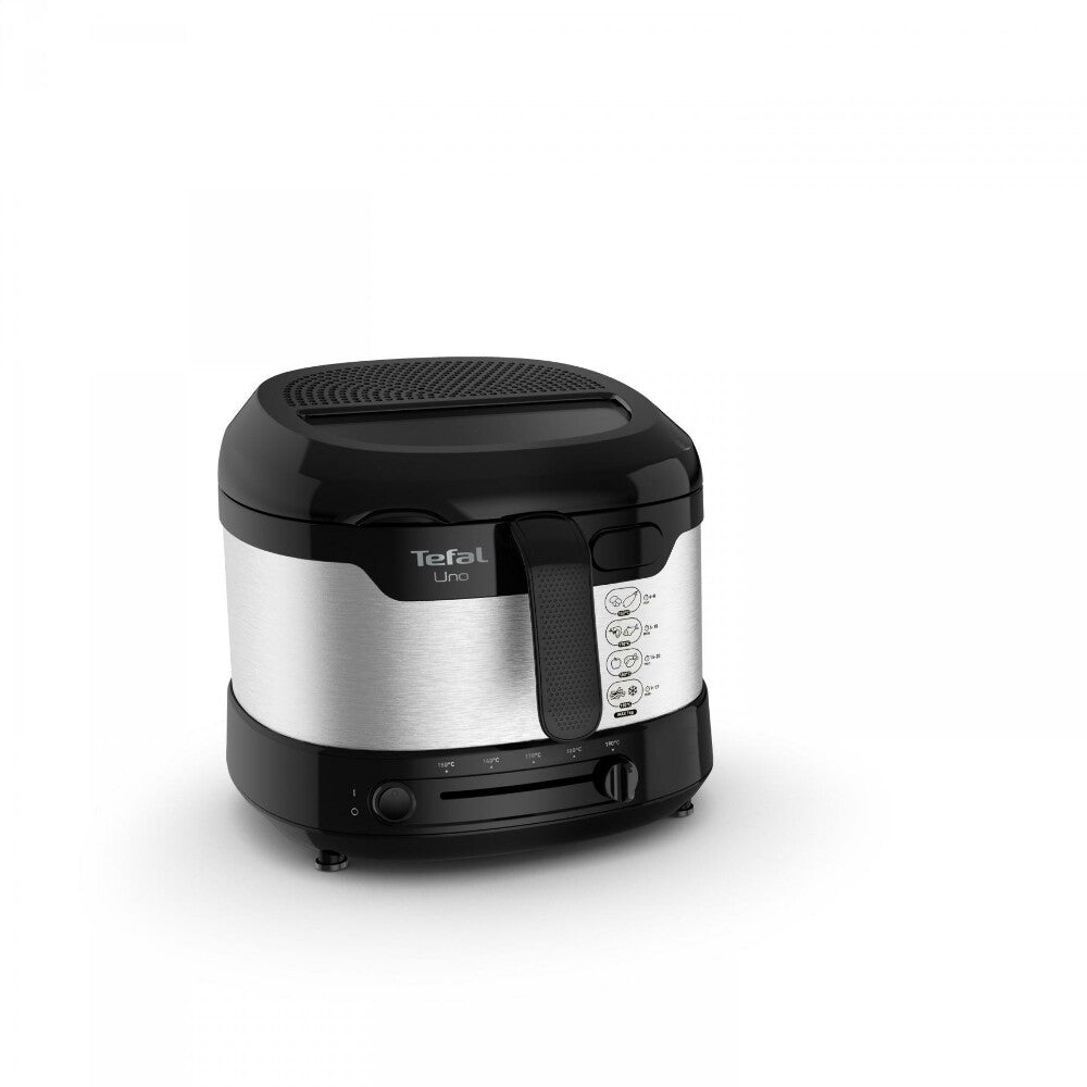 Tefal Uno FF215D Sencillo 1,8 L Independiente 1600 W Freidora Negro, Acero inoxidable (4)