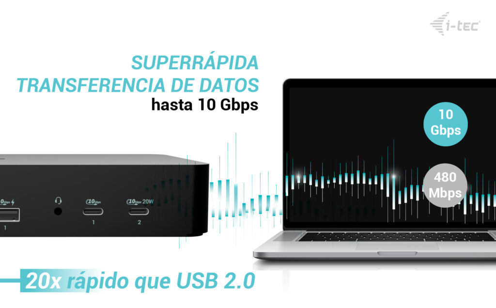 i-tec CAINTGDUAL4KDOCPD base para portátil y replicador de puertos Alámbrico USB 3.2 Gen 1 (3.1 Gen 1) Type-C Negro (7)