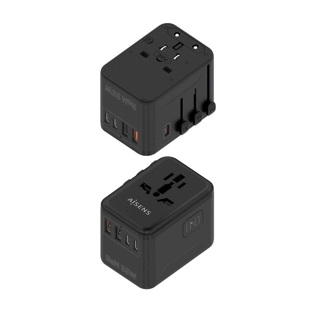 AISENS ASPS-2A3C09-BK cargador de dispositivo móvil Corriente alterna Carga rápida Interior (3)
