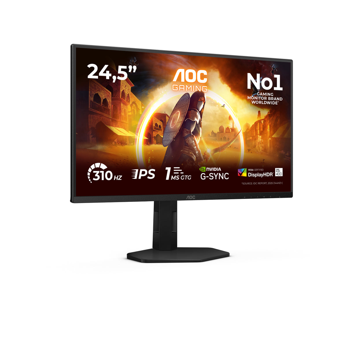 AOC G4 25G4SXU pantalla para PC 62,2 cm (24.5") 1920 x 1080 Pixeles Full HD LED Negro, Gris (2)