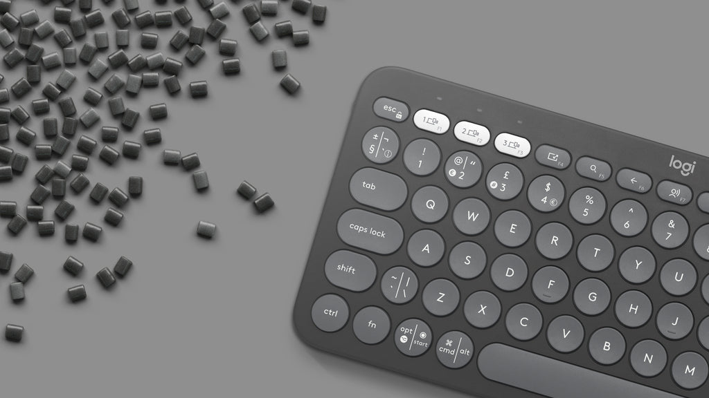 Logitech Pebble Keys 2 K380s teclado Universal Bluetooth QWERTY Internacional de EE.UU. Grafito (8)