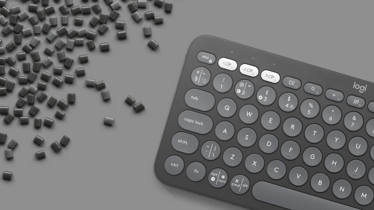 Logitech Pebble Keys 2 K380s teclado Universal Bluetooth QWERTY Internacional de EE.UU. Grafito (8)