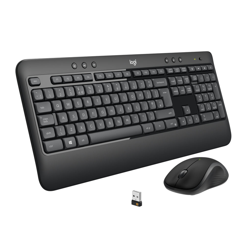 Logitech MK540 Advanced teclado Ratón incluido Universal RF inalámbrico QWERTY Internacional de EE.UU. Negro (6)