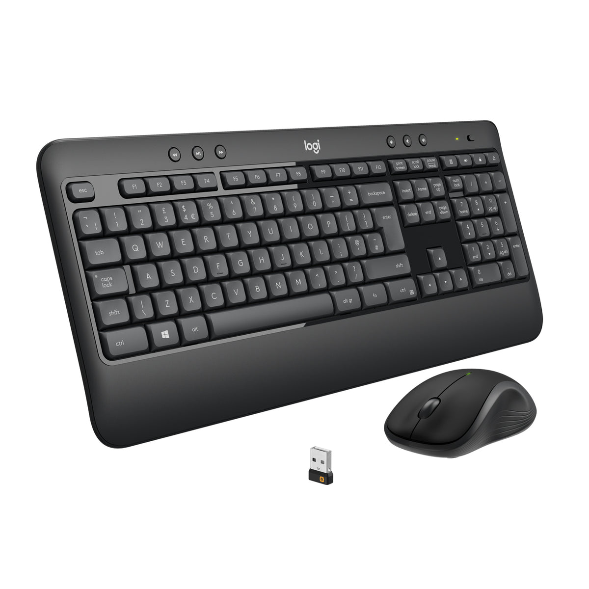 Logitech MK540 Advanced teclado Ratón incluido Universal RF inalámbrico QWERTY Internacional de EE.UU. Negro (6)