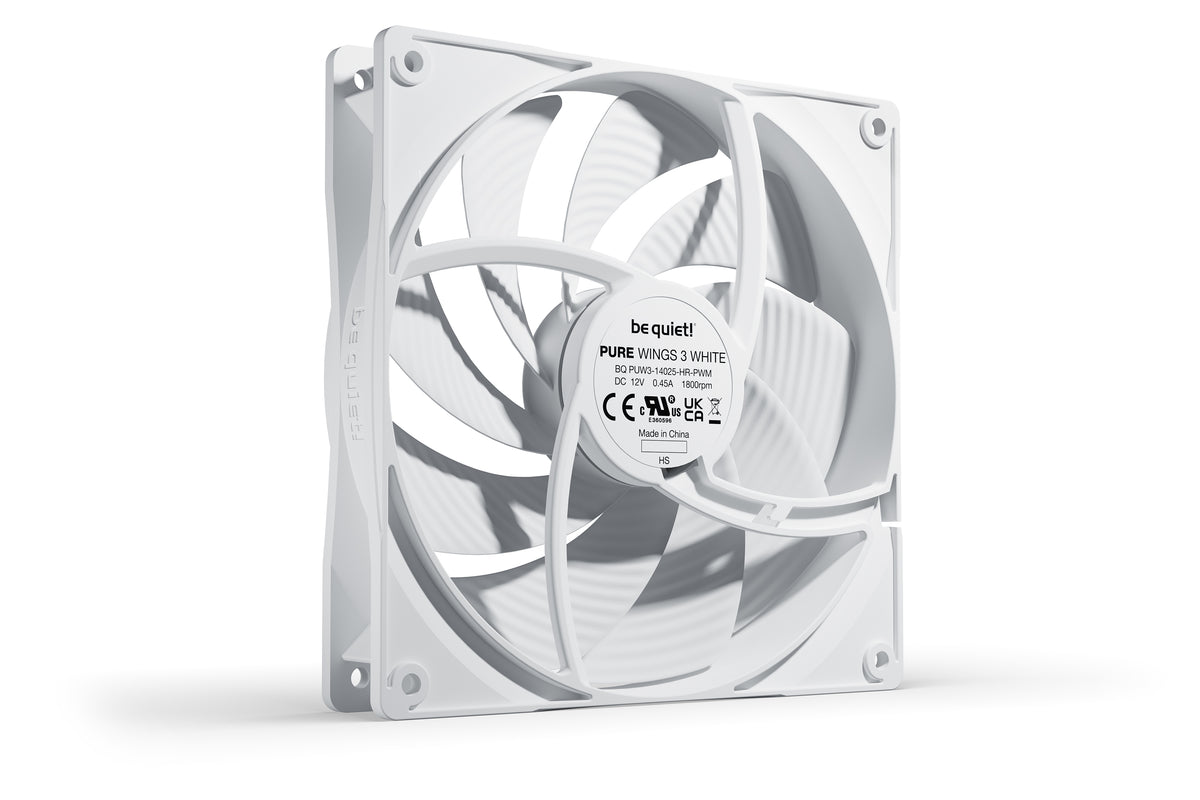 be quiet! Pure Wings 3 140mm PWM high-speed White Carcasa del ordenador