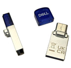 DELL AD564594 unidad flash USB 64 GB USB Type-A / USB Type-C 3.2 Gen 1 (3.1 Gen 1) Azul, Plata (2)
