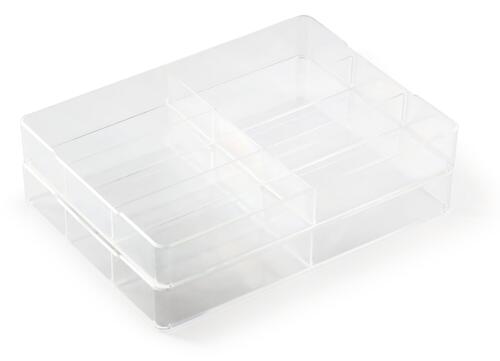 Durable 338419 Organizador de cajón de escritorio Acrílico Transparente