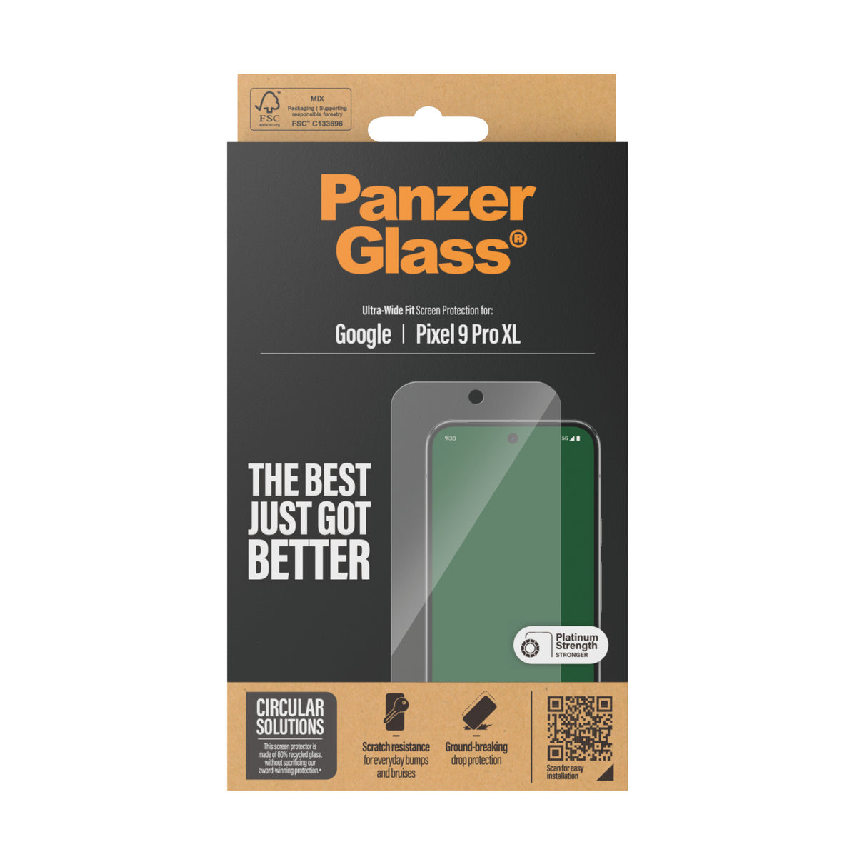 PanzerGlass ® Screen Protector Google Pixel 9 Pro XL | Ultra-Wide Fit Protector de pantalla 1 pieza(s) (3)
