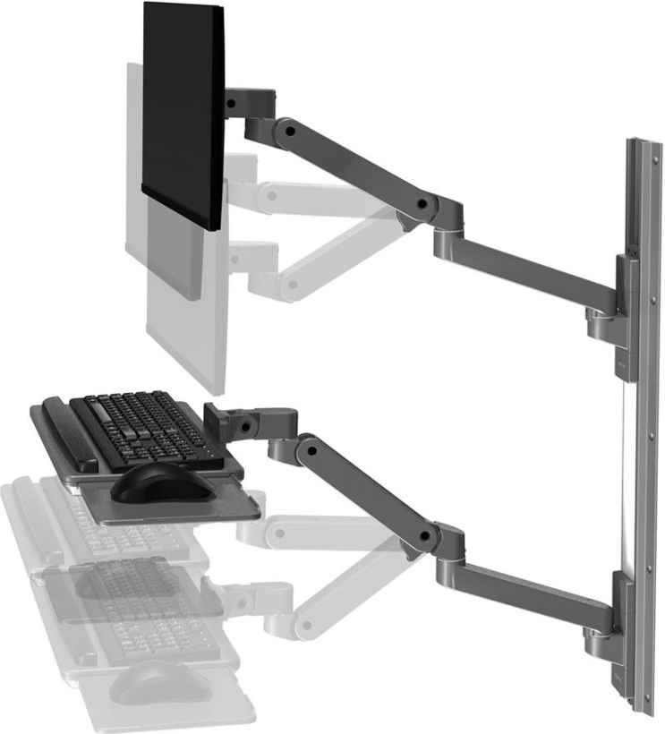 Ergotron 45-696-293 - Kit de montaje (2 brazos, 2 extensiones vista 4