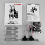 Axagon PCEA-PSN PCIe-Adapter mit 4x Seriell-Ports - ASIX AX99100 Chipsatz tarjeta y adaptador de interfaz Interno RS-232 (4)
