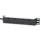 Intellinet 715621 unidad de distribución de energía (PDU) 4 salidas AC 1U Negro, Blanco