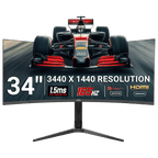 Monitor gaming ultrapanorámico piXL CM34C7 34 pulgadas, 165Hz, 1,5ms, 3440x1440