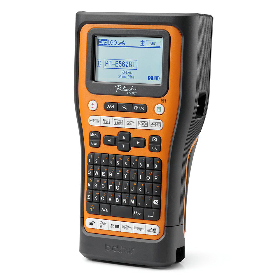 Brother PTE560BTVPQL1 impresora de etiquetas Transferencia térmica 180 x 180 DPI 20 mm/s Inalámbrico y alámbrico HSE/TZe Bluetooth QWERTY (3)