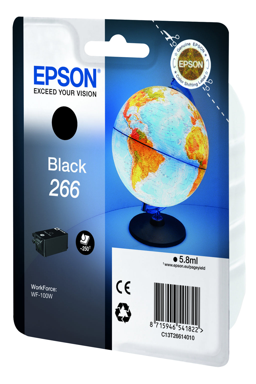 Epson Globe C13T26614010 cartucho de tinta 1 pieza(s) Original Rendimiento estándar Negro (2)