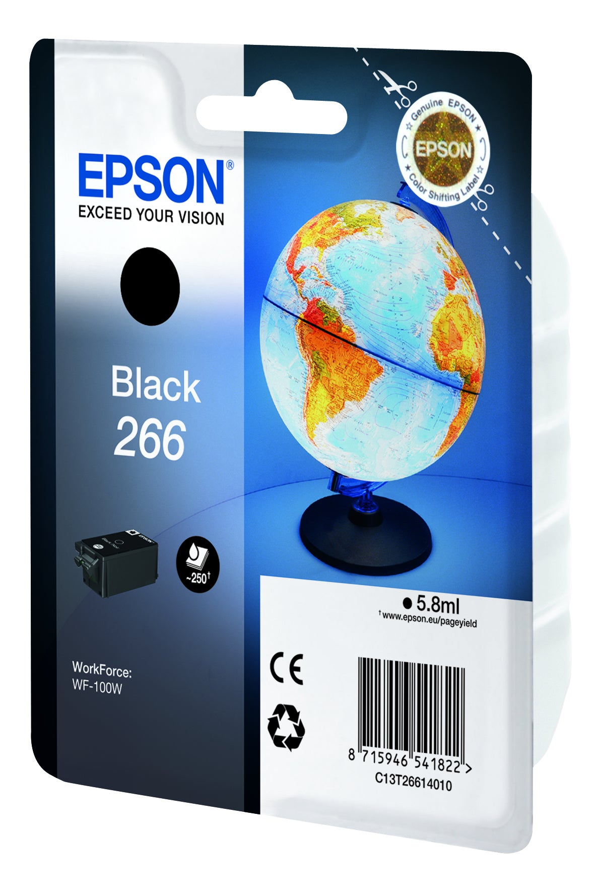 Epson Globe C13T26614010 cartucho de tinta 1 pieza(s) Original Rendimiento estándar Negro (2)