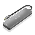 AISENS ASUC-6P016-GR base para portátil y replicador de puertos Alámbrico USB 3.2 Gen 1 (3.1 Gen 1) Type-C (3)