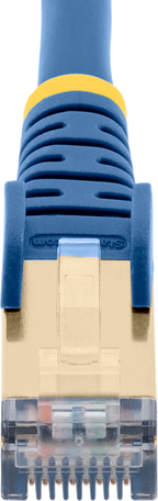Startech - Category 6A, (6ASPAT1MBL), Cable de interconexión, RJ-45 (M) a RJ-45 (2)