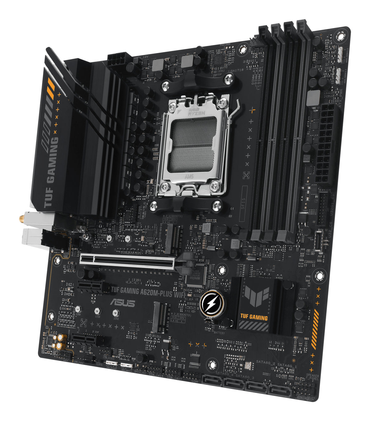 ASUS TUF GAMING A620M-PLUS WIFI AMD A620 Zócalo AM5 micro ATX (6)