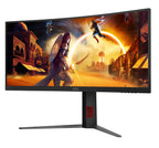 AOC G4 CU34G4Z pantalla para PC 86,4 cm (34") 3440 x 1440 Pixeles Wide Quad HD LED Negro, Rojo (9)