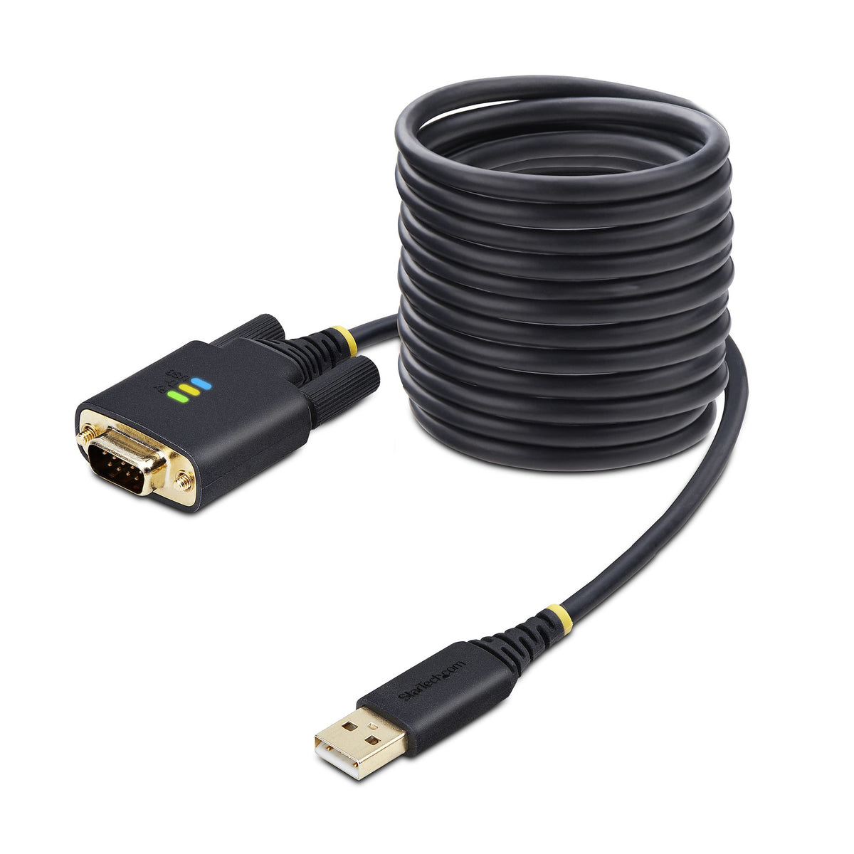 StarTech.com 1P10FFC-USB-SERIAL cable de serie Negro USB tipo A DB-9