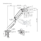 AISENS DT32TSR-447 soporte para monitor 81,3 cm (32") Escritorio (8)