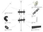 Multibrackets 5716 soporte para pantalla de señalización 165,1 cm (65") Negro, Blanco (6)