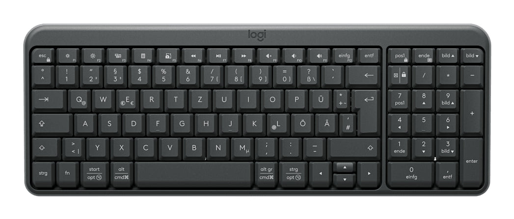 Logitech K250 teclado Universal RF Wireless + Bluetooth QWERTZ Alemán Grafito (2)