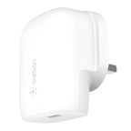 Belkin Boost↑Charge Universal White AC Indoor (BOOST CHARGE 30W USB-C PD PPS - SINGLE WALL CHARGER WHITE)