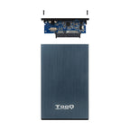 TooQ TQE-2527PB caja para disco duro externo Caja de disco duro (HDD) Negro, Marina 2.5" (6)