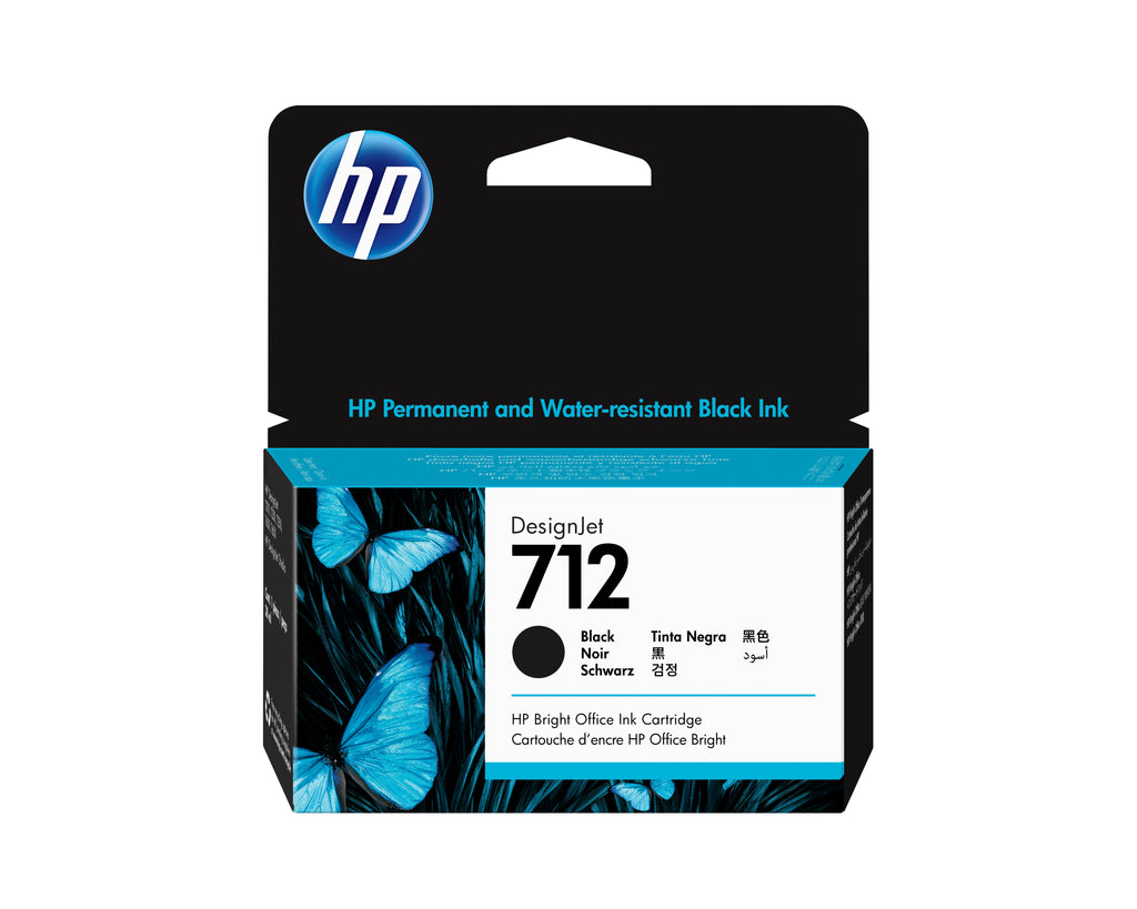 HP 712 38-ml Black DesignJet Ink Cartridge cabeza de impresora Inyección de tinta térmica (2)