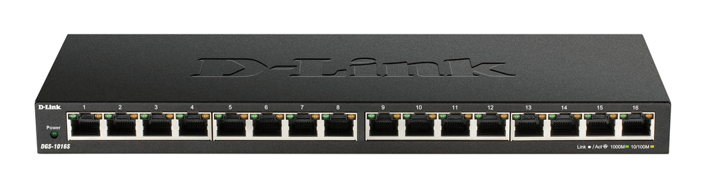 D-Link DGS-1016S switch No administrado Gigabit Ethernet (10/100/1000) Negro (2)