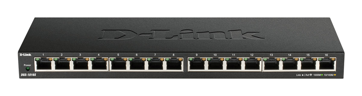D-Link DGS-1016S switch No administrado Gigabit Ethernet (10/100/1000) Negro (2)