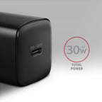 Axagon ACU-PD30 cargador de dispositivo móvil Teléfono móvil, Smartphone, Reloj inteligente, Tableta, Universal, Ver Negro Corriente alterna Carga rápida Interior (2)