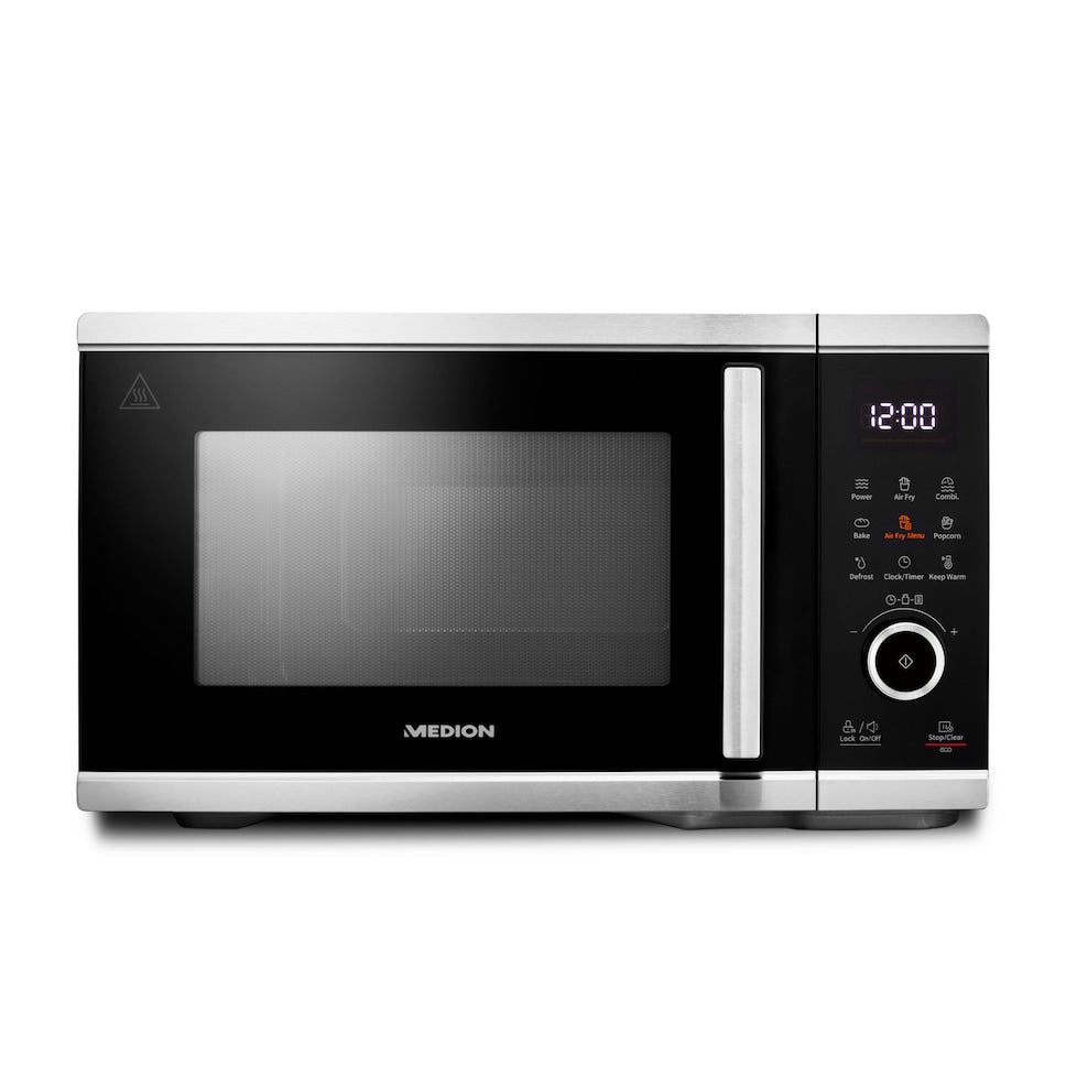 MEDION MD 11499 Negro, Acero inoxidable Microondas combinado Encimera 25 L 900 W