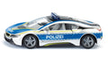 Siku BMW i8 Police Modelo a escala de furgón policial Previamente montado 1:50