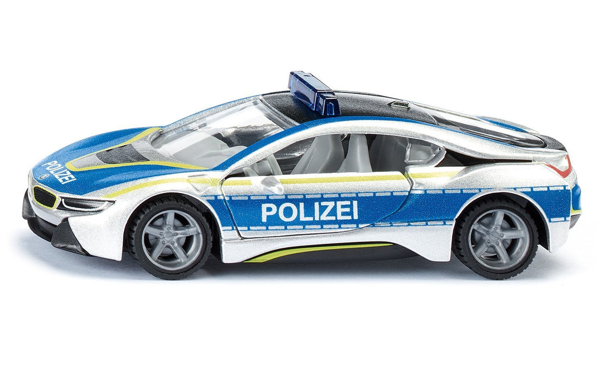 Siku BMW i8 Police Modelo a escala de furgón policial Previamente montado 1:50