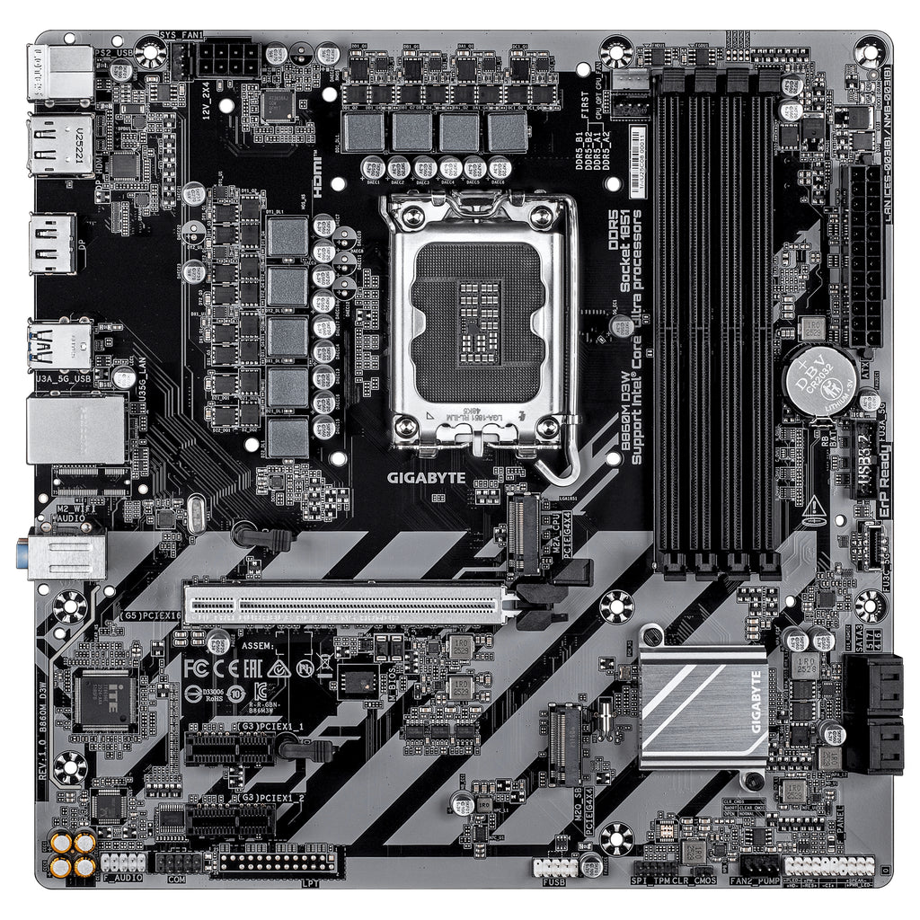 GIGABYTE B860M D3W placa base Intel B860 LGA 1851 (Socket V1) micro ATX (3)