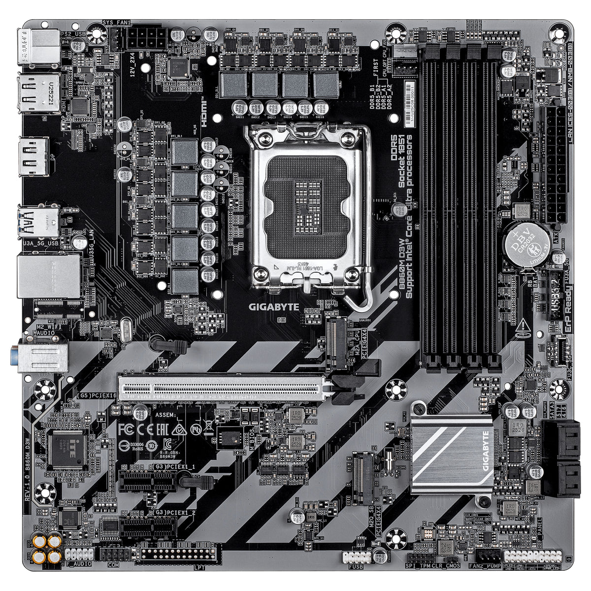 GIGABYTE B860M D3W placa base Intel B860 LGA 1851 (Socket V1) micro ATX (3)