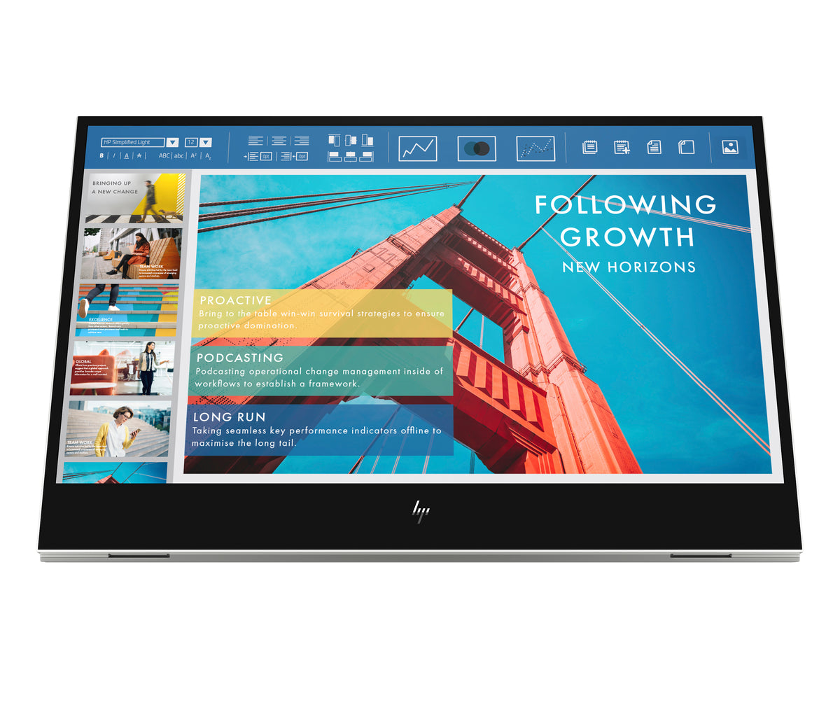 HP Clone of E14 G4 Portable Monitor 1B065AT pantalla para PC 35,6 cm (14") 1920 x 1080 Pixeles Full HD LCD Blanco (2)